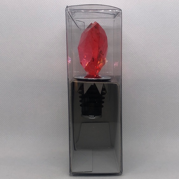 🩷 Prodyne Solid Crystal Pink Heart 🩷 Bottle Stopper For Wine Spirits🍷NIB 🩷 - Picture 4 of 4